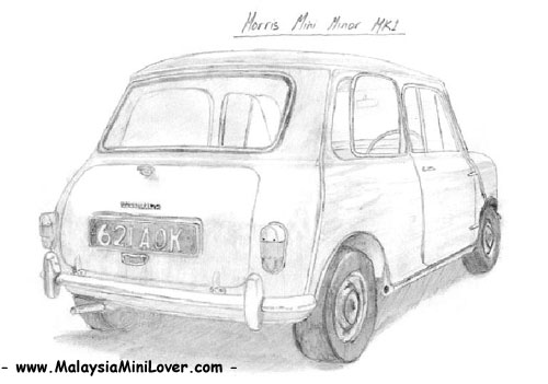 Morris Mini Mk1 drawing