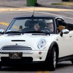<b>Britney Spears and her Mini Cooper</b>