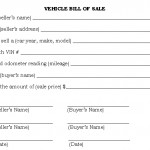 <b>Used car bill of sale</b>