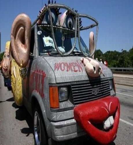 funny car pictures. evil car pranks