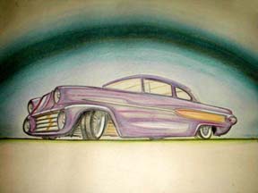 custom car drawing