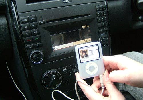 iPod with car CD player