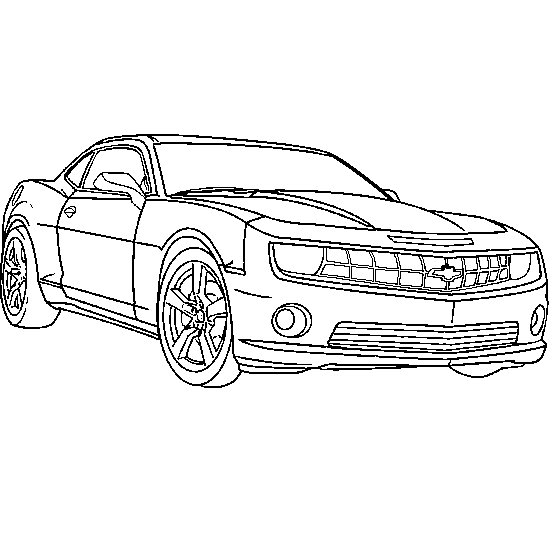 Chevrolet Camaro coloring page