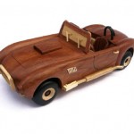 AC Cobra wood model car