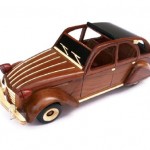 Citroen wood model car