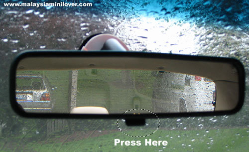 Driving safety tips - using rear mirror