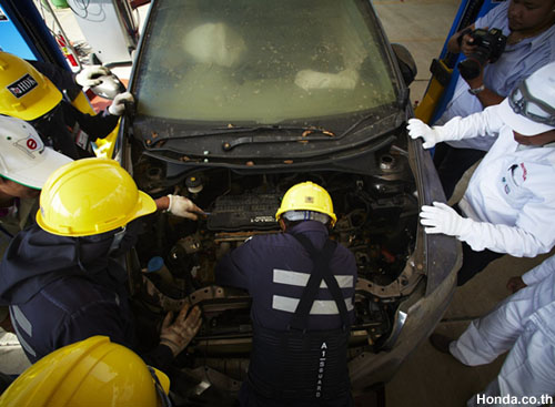 Honda scrapped car