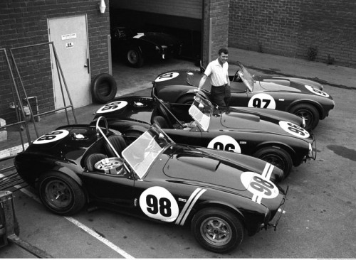 Carroll Shelby with 3 Cobras