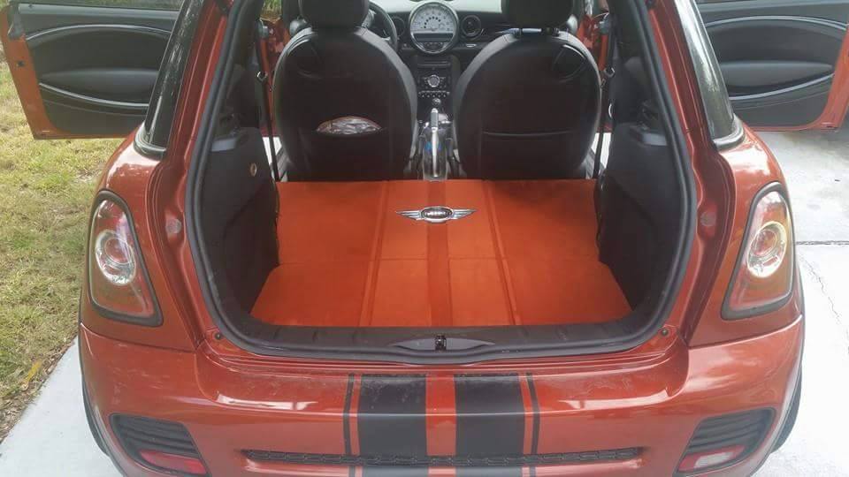 Mini Cooper rear seat